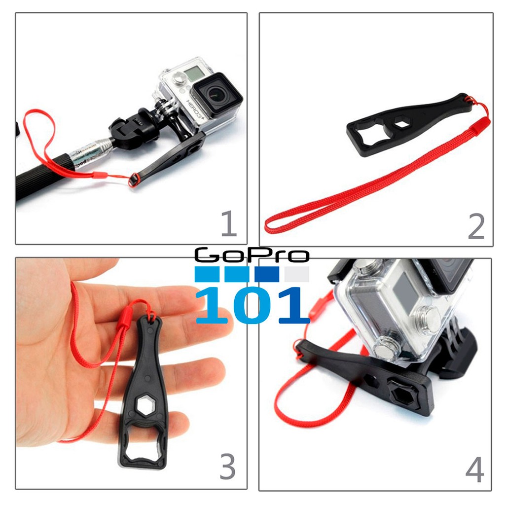 Cờ lê chìa vặn siết chặn đai ốc vít cho GoPro Hero 6 5 4 3 - Khóa trợ lực siết ốc căn bản - Gopro101 - inoxnamkim | BigBuy360 - bigbuy360.vn