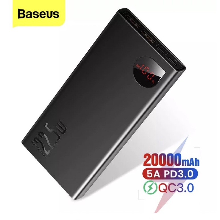 Sạc dự phòng BASEUS 22.5W 20000mAh Sac nhanh + PD + QC3.0 + FCP