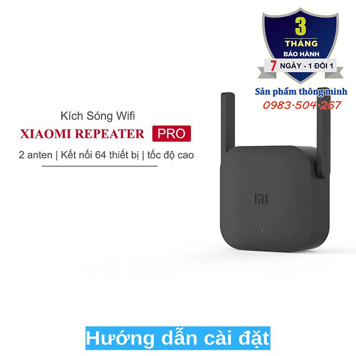 Kích sóng Xiaomi Wifi Repeater Pro