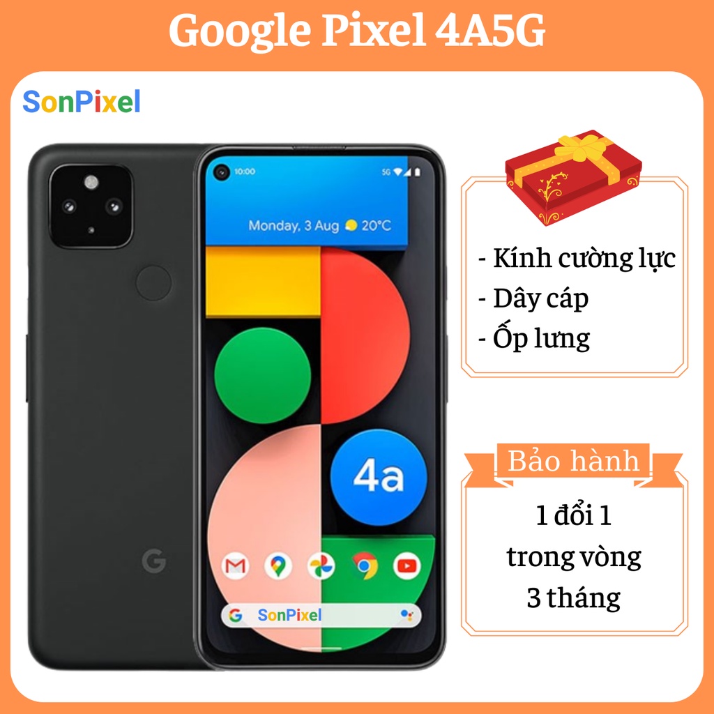 Google Pixel 4a5g Điện Thoại GG Chip Snapdragon 765G Ram 6G/128GB. Chơi Game Tốt Quốc Tế, Cũ Giá Rẻ, Sonpixel.