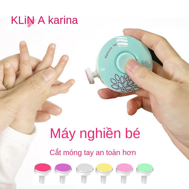 Bộ cắt móng tay điện cho bé, làm bấm tay, người lớn, miếng dán