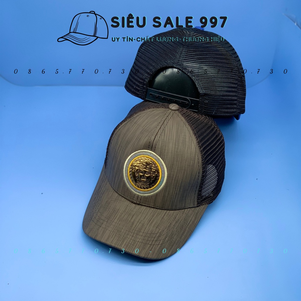 NÓN KẾT HỌA TIẾT VÂN GỖ DA LOGO VÊ SA XÌ THỜI TRANG CAO CẤP FORM ĐẸP