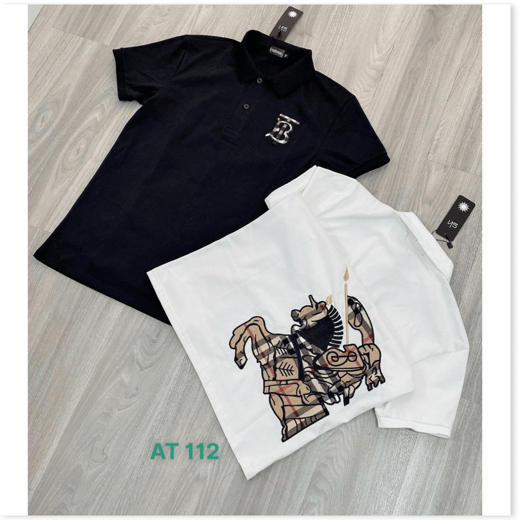 Áo Thun Nam Cổ Bẻ Thêu Họa Tiết Hot Trend ,Phong Cách HP