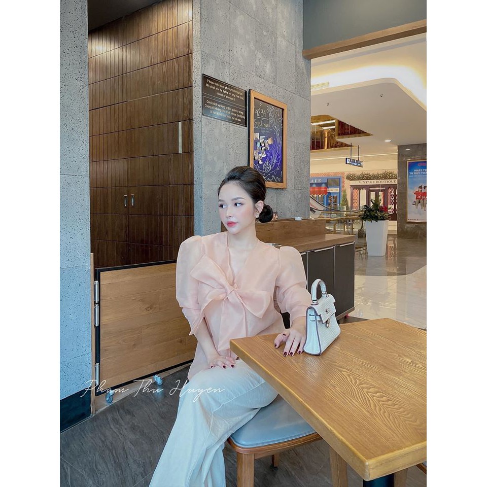 ÁO CỔ NƠ TAY BỒNG OGANZA