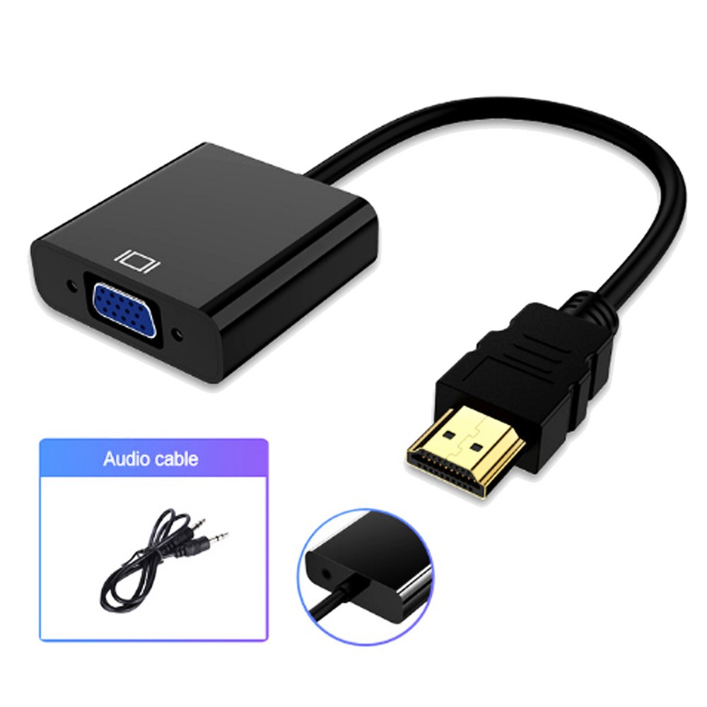 Cáp Chuyển Đổi Hdmi Sang Vga Với 3.5 1920x1080p Hd