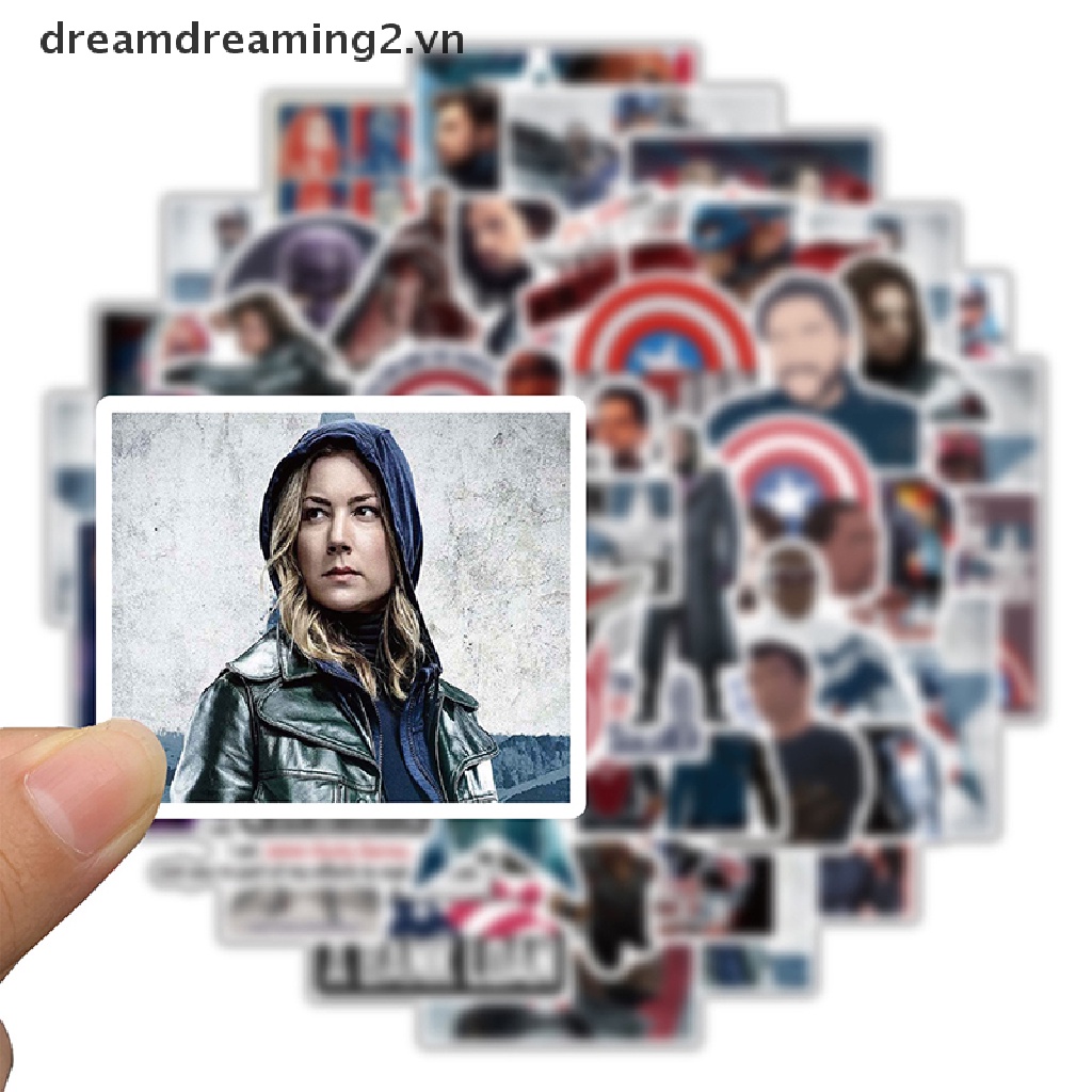 Bộ 50 Miếng Dán Trang Trí laptop Họa Tiết Chiến Binh Mùa Đông