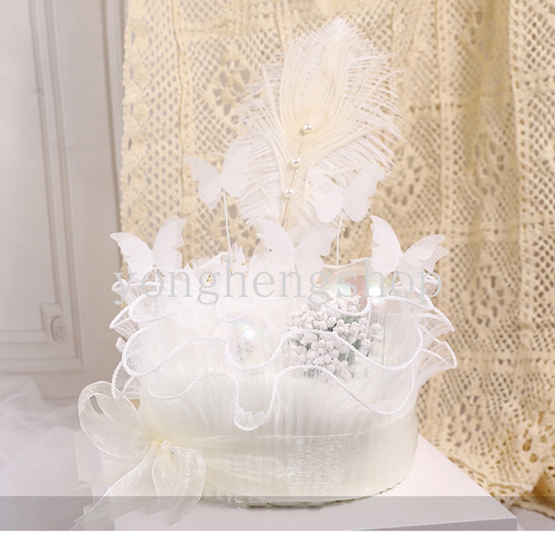 Dây ren lưới trang trí bánh kem sinh nhật cho bé