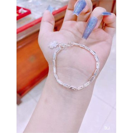 Set dây chuyền và lắc tay bạc ta cho mẹ và bé dạng hộp - Bibi silver cam kết ảnh chụp thật kèm video