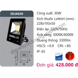 Đèn pha led 30w duhal sdjd030