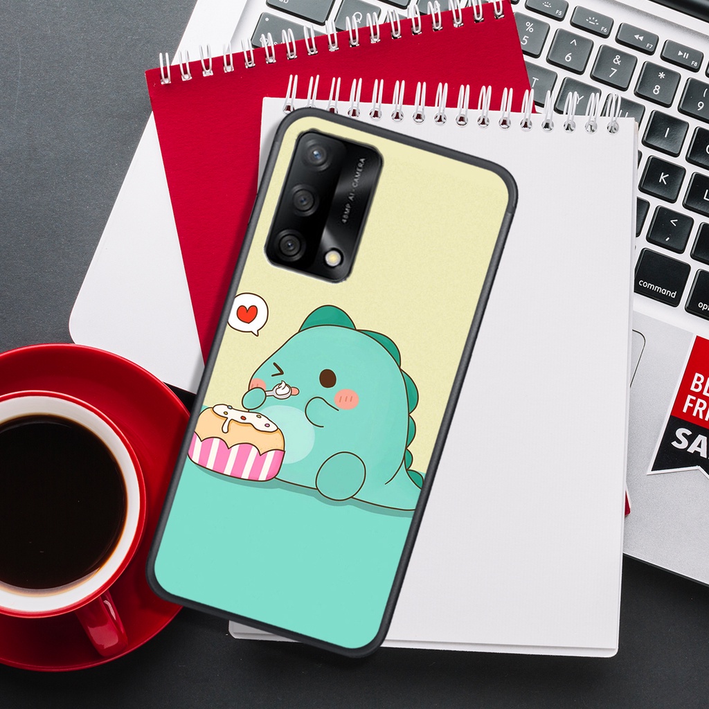 [HOT]ỐP OPPO A54 - A55 4G - A55 5G - A74 - A94 - REALME 8  , IN HÌNH KHỦNG LONG CHIBI SIÊU DỄ THƯƠNG.
