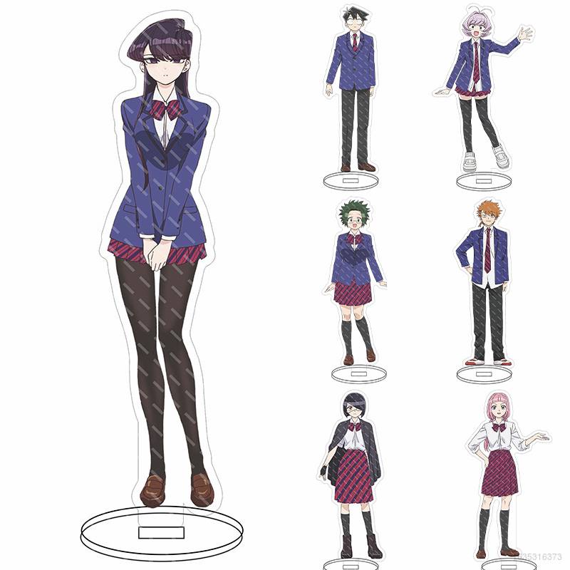 Mô hình trang trí nhân vật anime Komi Can't Communicate bằng acrylic có giá đỡ tiện lợi