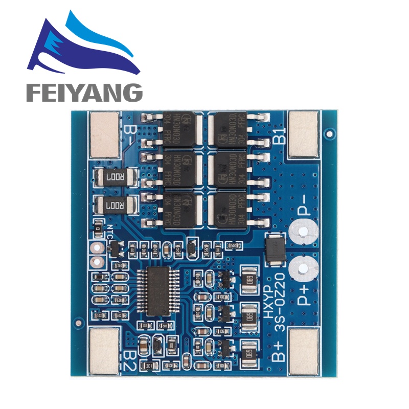 Bảng Mạch Bảo Vệ Pin Lithium 3S 12V 15A / 20A 25A BMS 18650 11.1V 12.6V Kèm Điều Khiển Nhiệt Độ