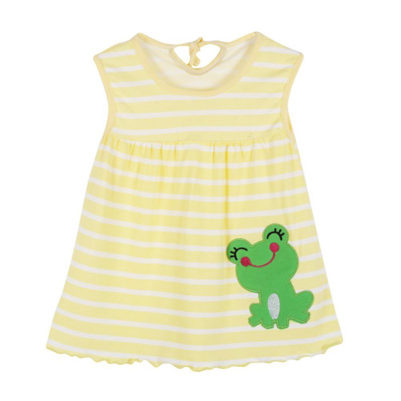 Váy mini chữ A không tay áo với họa tiết in màu ngẫu nhiên | BigBuy360 - bigbuy360.vn