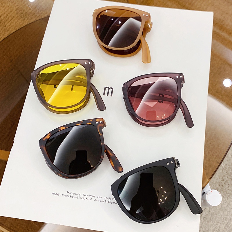 Kính Mát Chống Tia Uv400 Nhỏ Gọn Thời Trang Cho Nam Nữ