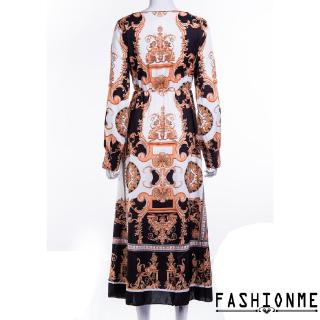 Đầm maxi cổ yếm xẻ tà phong cách boho