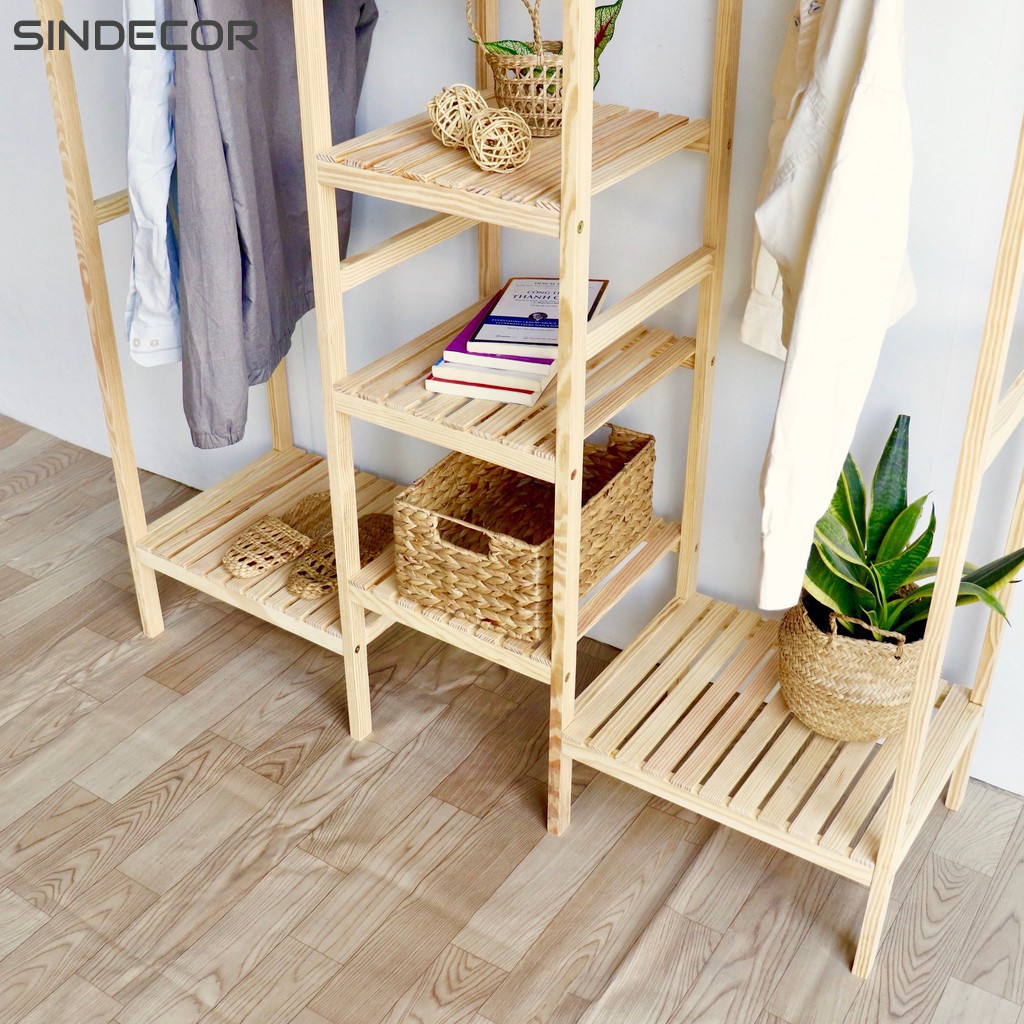 Tủ quần áo gỗ - Tủ treo quần áo lắp ráp - Sindecor