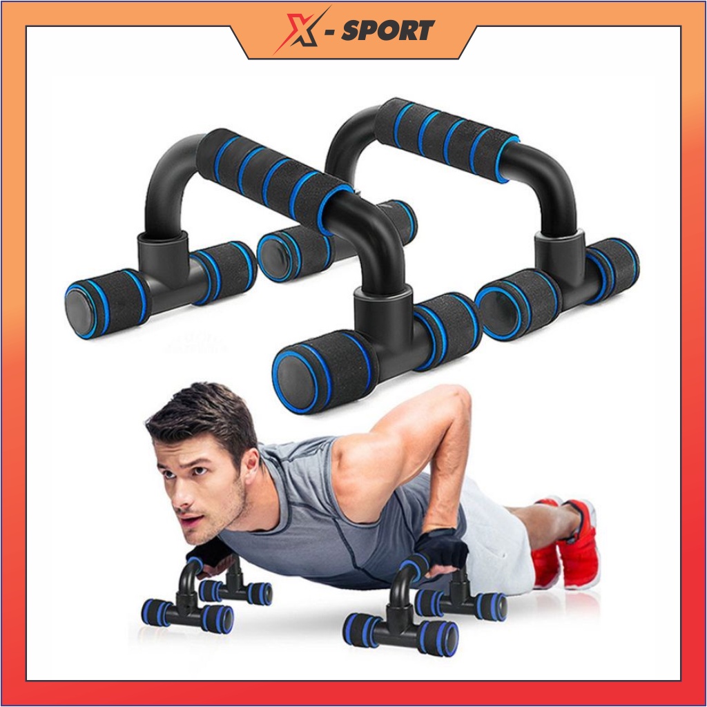 Dụng Cụ Tập Hít Đất Chống Đẩy Chân Thẳng Tập Ngực Vai Bụng Push up Stand - Tập GYM