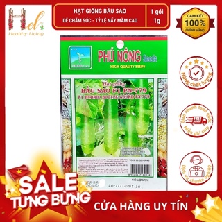 Hạt Giống Bầu Sao Lai Trái Dài Trồng Quanh Năm - Gói 10 Hạt - Trồng Hạt Giống Rau Củ Quả Bằng Đất Sạch, Xơ Dừa, Mùn Dừa
