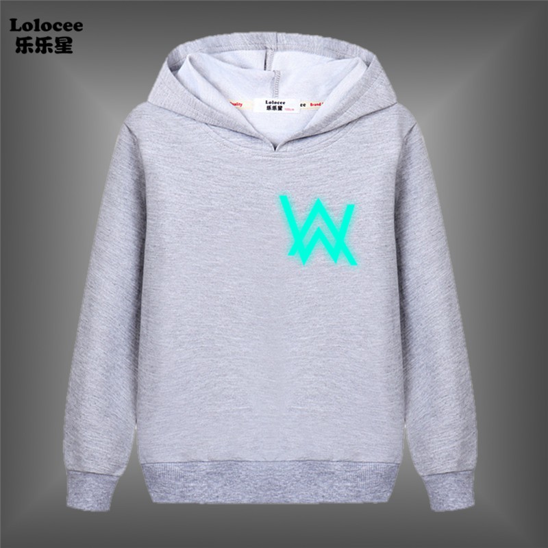 NEW Áo Hoodie Tay Dài In Chữ Alan Walker Thời Trang Năm 2020 Cho Bé Trai