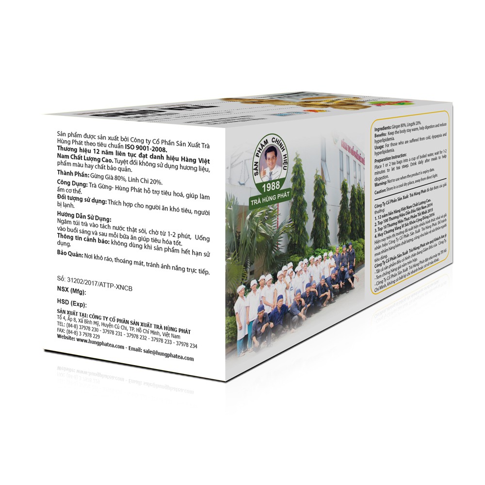 [Mã GROXUAN1 giảm 8% đơn 150K] Trà Gừng túi lọc - Ginger Tea | BigBuy360 - bigbuy360.vn