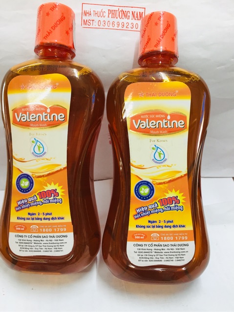 Nước súc miệng Valentine