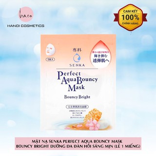 Mặt nạ dưỡng da đàn hồi và sáng mịn Senka Aqua Bouncy Bright Mask 25ml