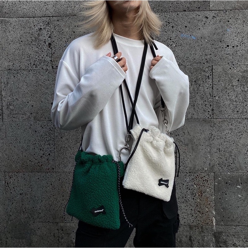 Túi đeo chéo 20x20cm chất lông - TÚI MẮC XÍCH