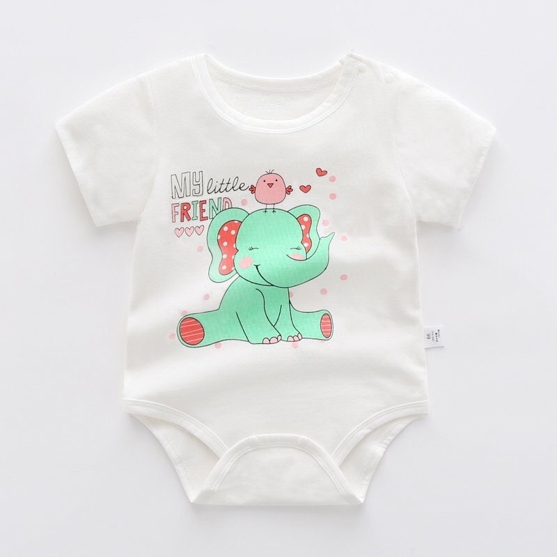 Bodychip cho bé , mẫu Body suit Hè Sơ Sinh vải 100% Cotton Mềm Mịn kiểu dáng dễ thương từ 3-12kg