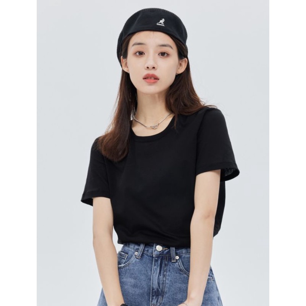 Áo thun cổ tròn trơn cao cấp kiểu dáng basic đơn giản phù hợp mọi độ tuổi hàng đẹp giá tốt