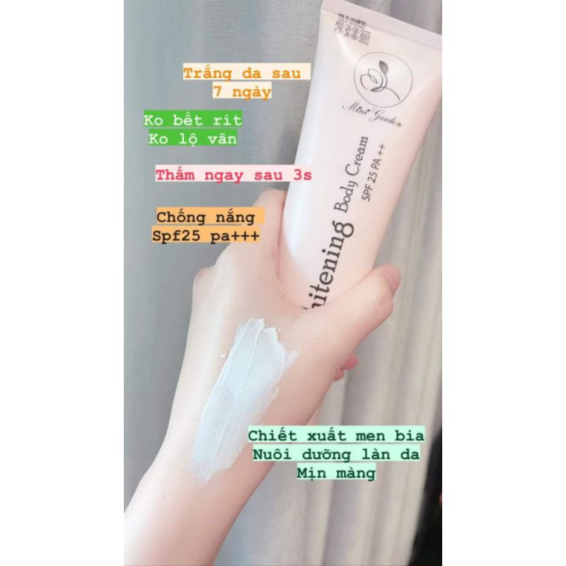 Kem body dưỡng trắng chống nắng Minigarden
