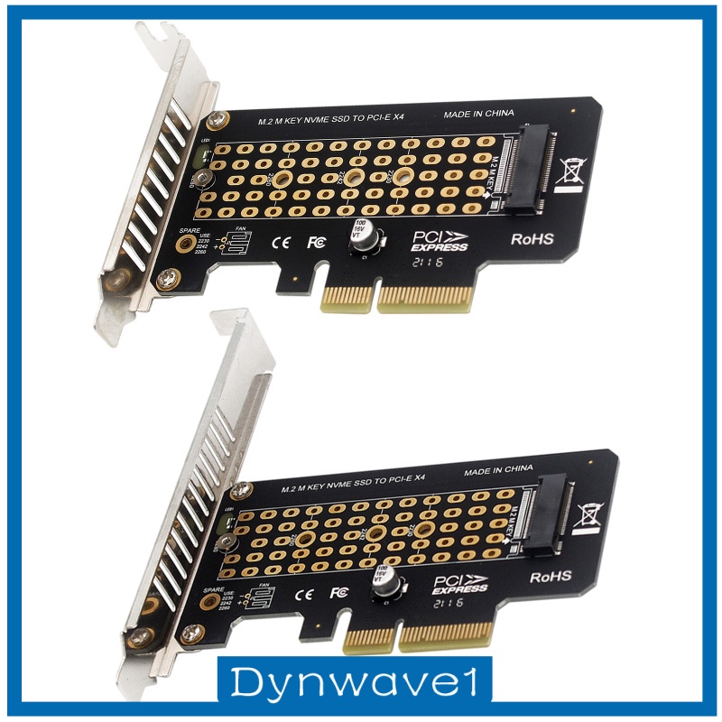 [DYNWAVE1] PCI-E to M.2 Adapters PCI-e 3.0 Adapters Expansion Converter Adapter Card M Key +B Key Support M.2 M key NVMe SSD with PCIE Protocol