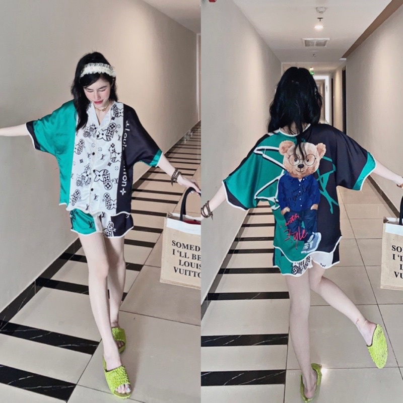 ĐỒ NGỦ - PYJAMA - ĐỒ MẶC NHÀ FORM CÁNH DƠI HỌA TIẾT HOẠT HÌNH | BigBuy360 - bigbuy360.vn