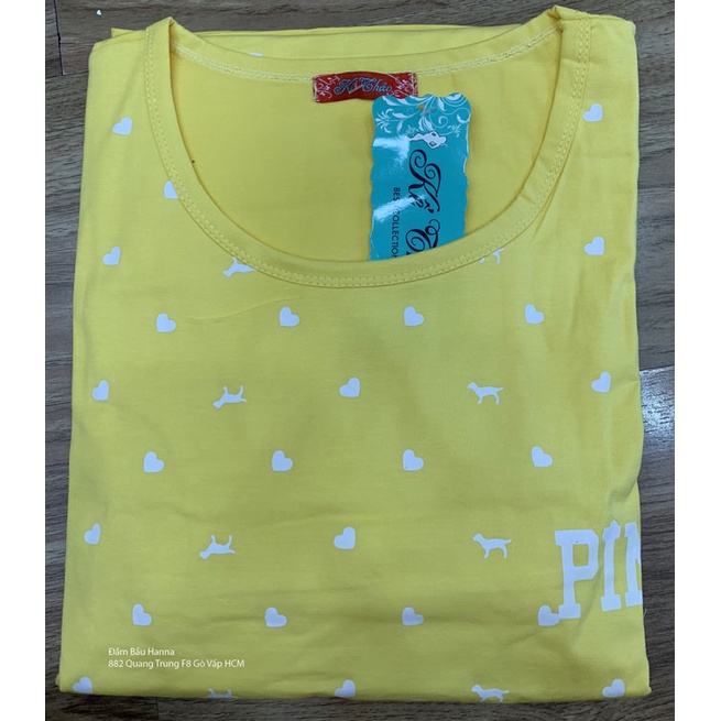 [SIZE 40-70KG] Đồ mặc nhà cho mẹ bầu và sau sinh cho bé ty tiện lợi thun cotton lạnh cao cấp thoáng mát không xù