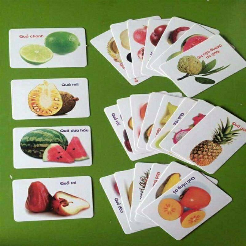 Bộ thẻ học song ngữ Thông Minh Flashcard 16 chủ đề (416the)