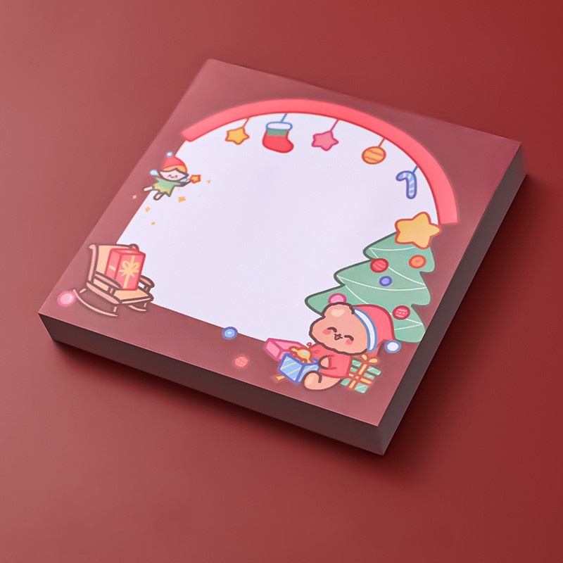 Set 50 Giấy Ghi Chú Họa Tiết Giáng Sinh Dễ Thương