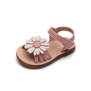 Giày sandal dây kết hoa da cho bé