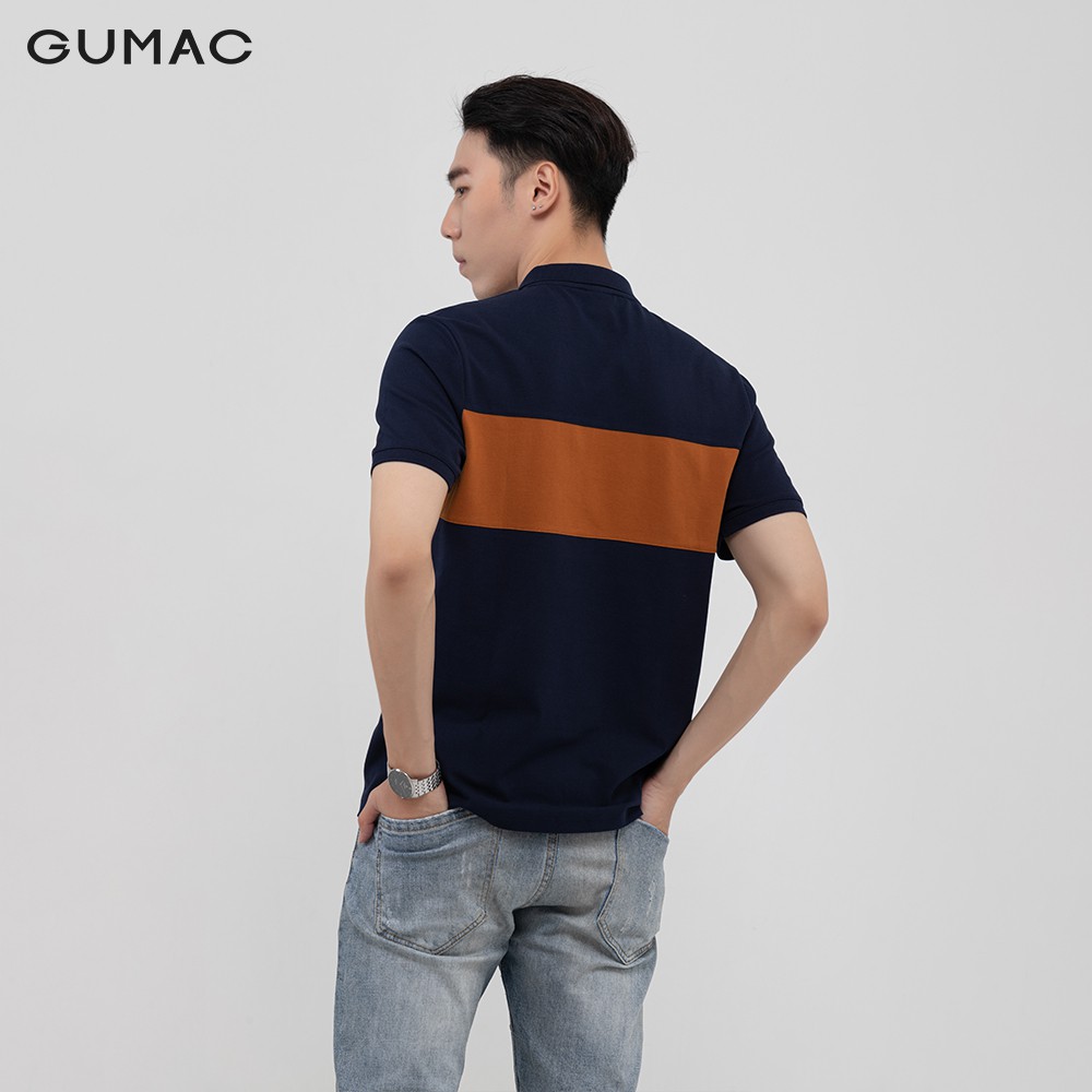 [Mã WABRGD12 giảm 10% đơn 250K] Áo thun polo nam phối màu GUMAC đủ màu, đủ size,, trẻ trung ATNB1186 | BigBuy360 - bigbuy360.vn