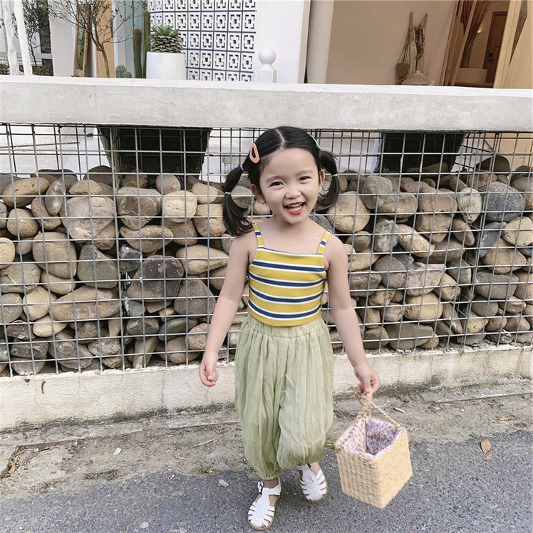 Áo Tank Top Thời Trang Mùa Hè Cho Bé Gái 2-7 Tuổi