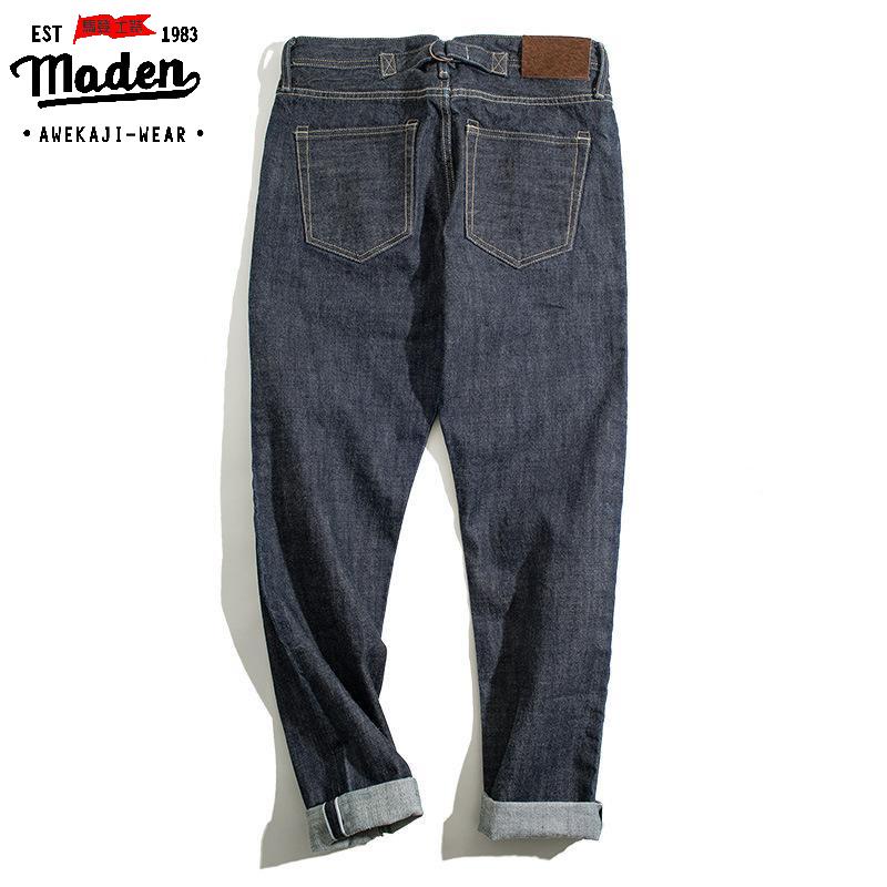 Quần jeans dài MADEN phong cách Nhật Bản cổ điển thời trang cao cấp dành cho nam