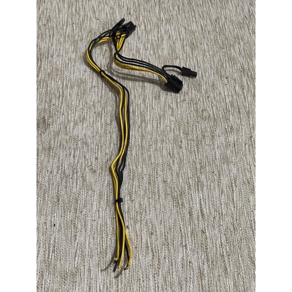 Dây cấp nguồn đấu nối 8 pin pcie chia 2 đầu chế