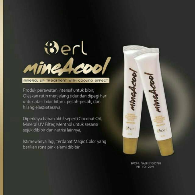 (hàng Mới Về) Son Dưỡng Môi Mineacool B Erl / Berl | BigBuy360 - bigbuy360.vn