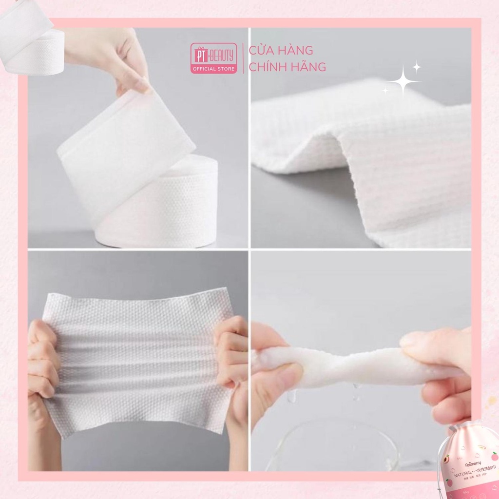 Khăn Mặt Khô Animerry 100% cotton dùng 1 lần