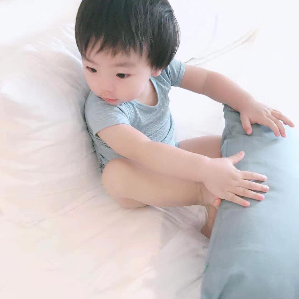 Bộ minky mom chip cạp cao cho bé trai bé gái, quần áo trẻ em cao cấp, bộ cộc tay chất liệu mềm mịn thoải mái ATKID