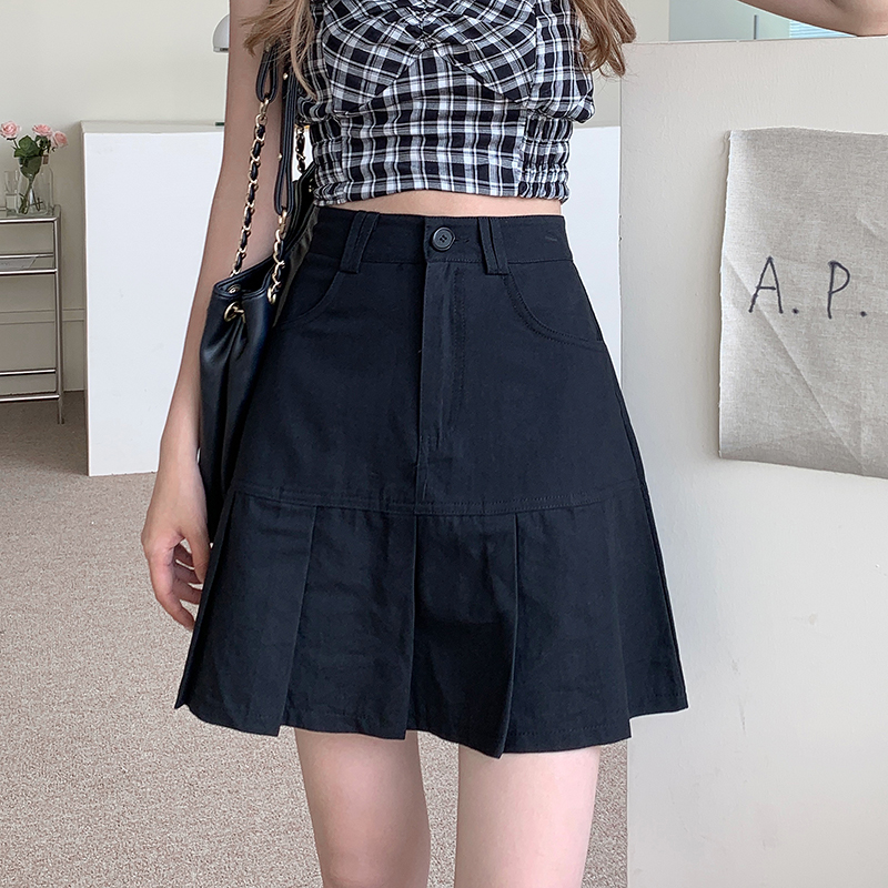 Chân Váy Chữ A Lưng Cao Nhún Bèo Phong Cách Hàn Quốc 43714 | BigBuy360 - bigbuy360.vn