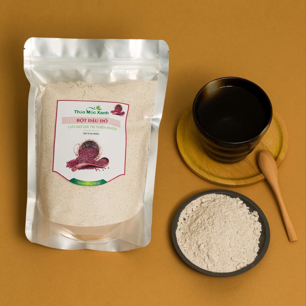 Bột đậu đỏ nguyên chất 100g (đắp mặt, tắm trắng...)