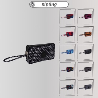 Ví Kipling cầm tay 3 ngăn, chất vải dù siêu nhẹ, chống thấm nước, dễ dàng vệ sinh vết bẩn K707