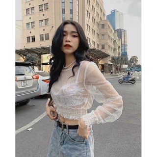 CROPTOP VOAN BI KÈM BRA