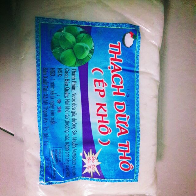 Combo 4 ki thạch dừa thô.