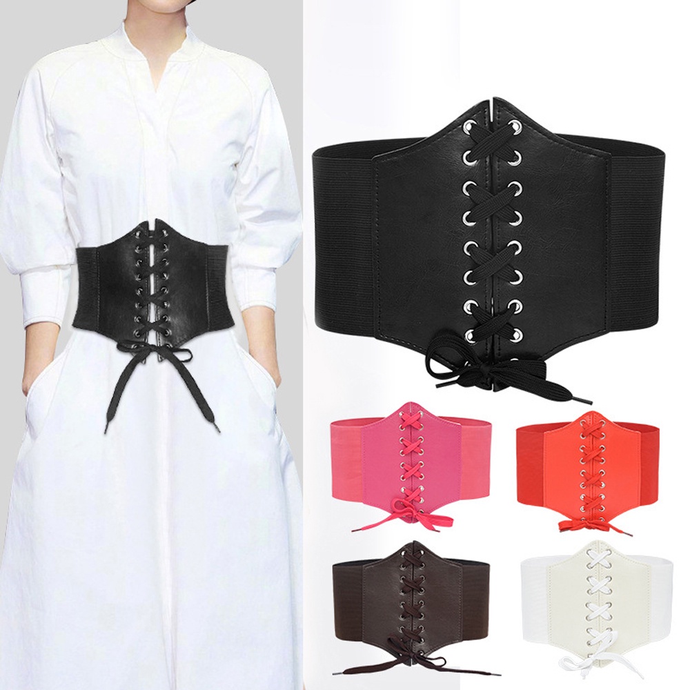 Đai Nịt Bụng Bằng Da Co Giãn Phong Cách Gothic Dành Cho Nữ | BigBuy360 - bigbuy360.vn