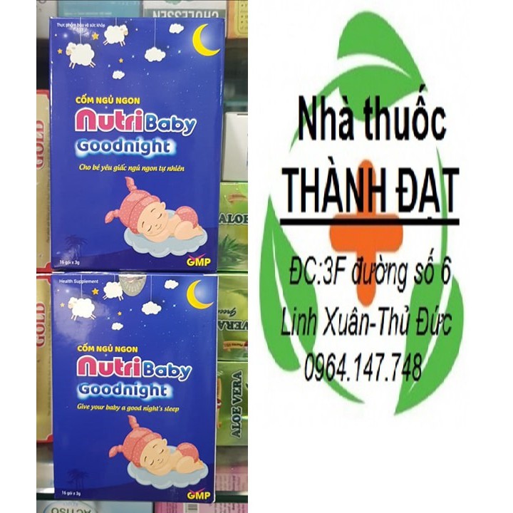 nutribaby goodnight cốm ngủ ngon hộp 16 gói nutri baby